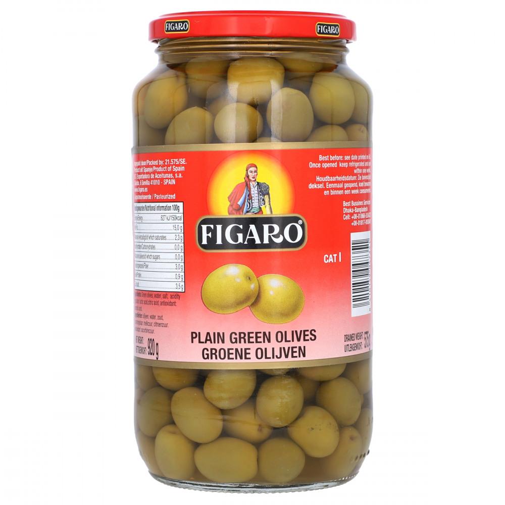 FIGARO OLIVES PLAIN GREEN 920 GM