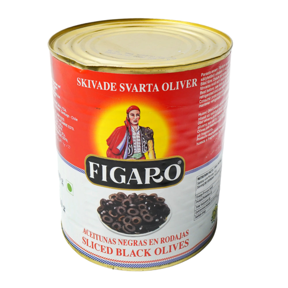 FIGARO OLIVES BLACK SLICE TIN  3 KG