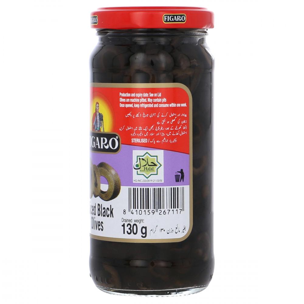 FIGARO OLIVES BLACK SLICE 240 GM