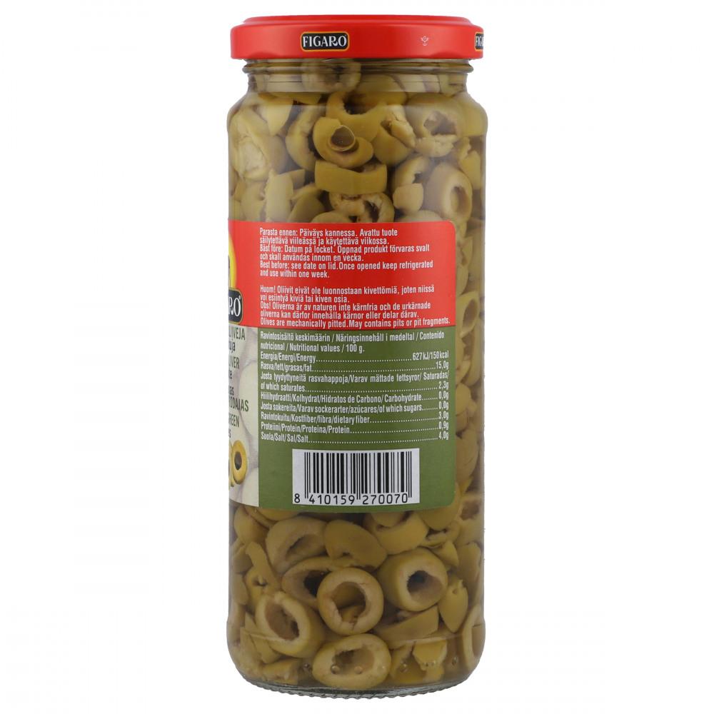 FIGARO OLIVES GREEN SLICED 180 GM