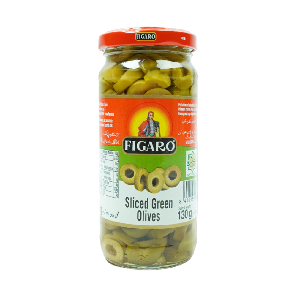 FIGARO OLIVES GREEN SLICED 240 GM