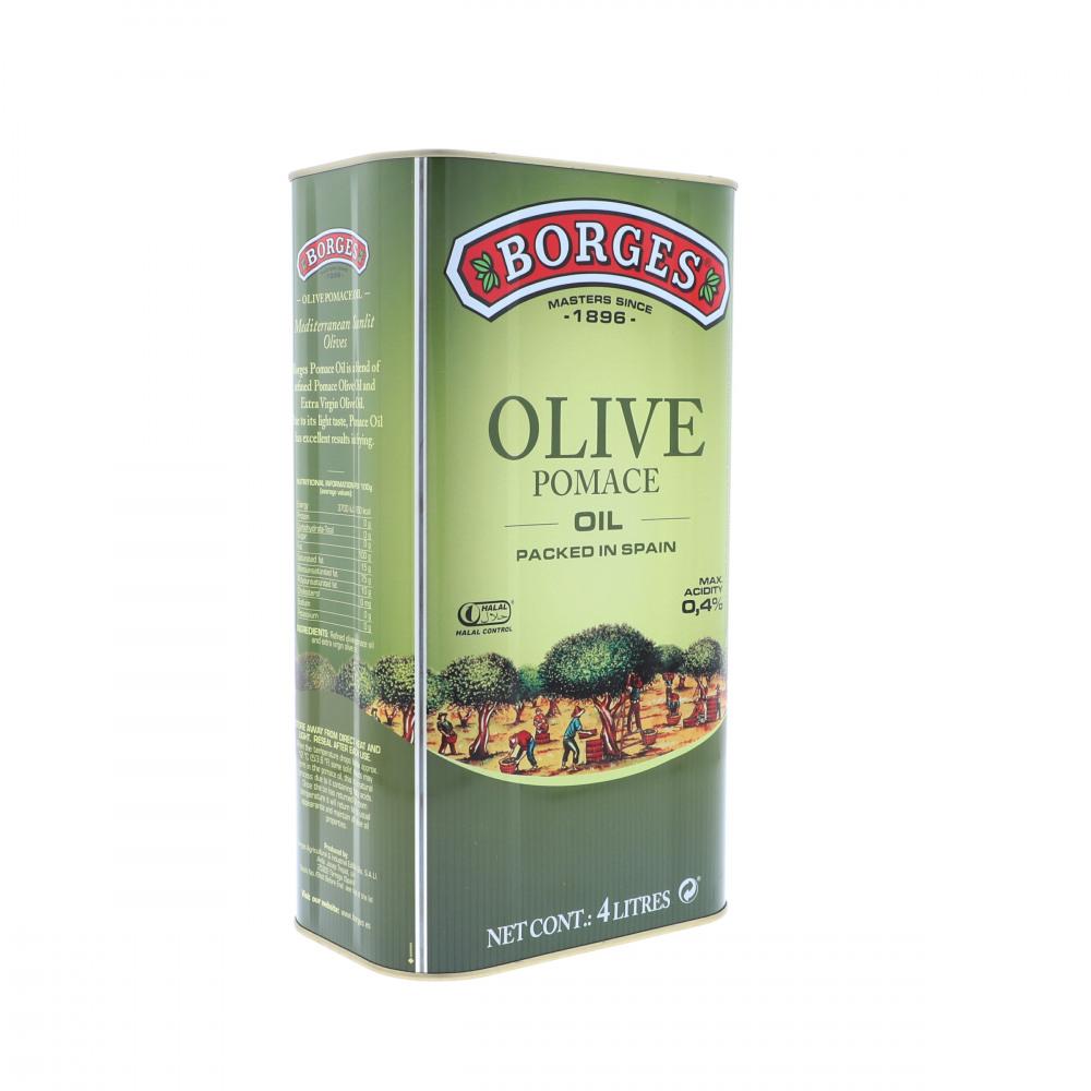 BORGES OLIVE POMACE OIL TIN 4LTR