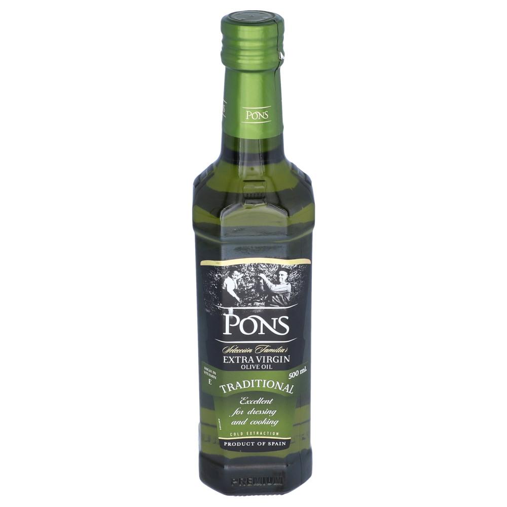 PONS OLIVE OIL EXTRA VIRGIN TRADITIONAL 500 ML