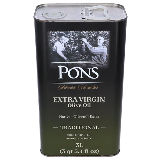 PONS EXTRA VIRGIN OLIVE OIL TIN 3 LTR