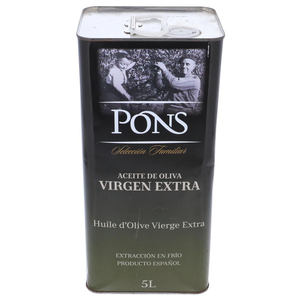 PONS EXTRA VIRGIN OLIVE OIL 5 LTR BASIC