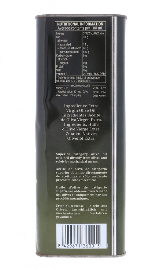 PONS EXTRA VIRGIN OLIVE OIL 5 LTR BASIC