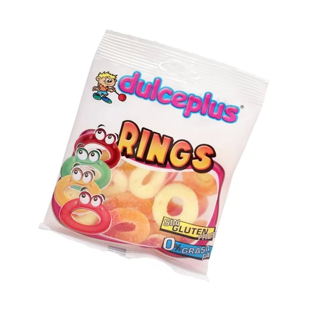 DULCEPLUS JELLY SOUR PEACH RINGS 100 GM