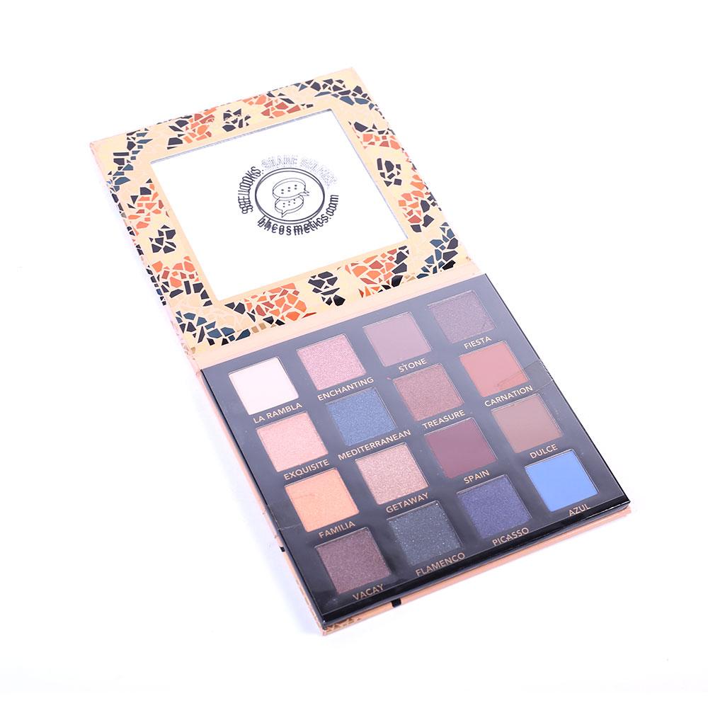 BH COSMETICS EYE SHADOW PALETTE BEAUTIFUL IN BARCELONE 16 CO