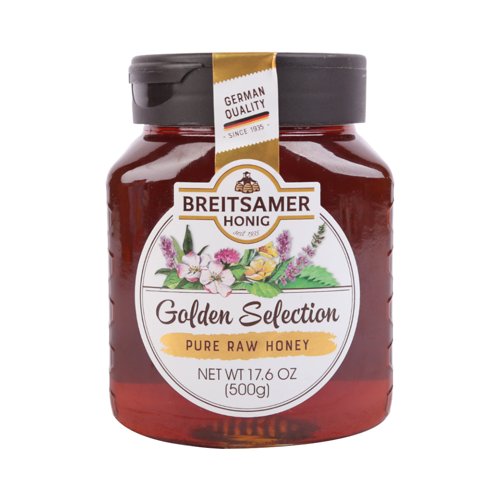 BREITSAMER GOLD SELECTION BLOSSOM HONEY 500 GM