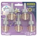 Glade PlugIns Refill 5 ct, Lavender & Vanilla, 3.35 FL. oz. Total, Scented Oil Air Freshener Infused with Essential Oils