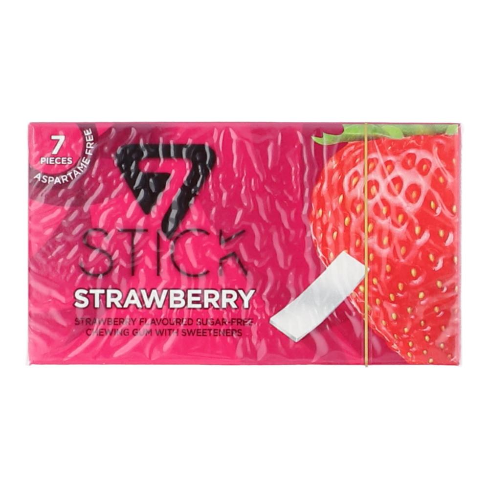 7STICK SUGAR FREE GUM STRAWBERRY 7PCS 14.5GM