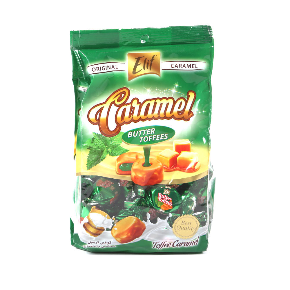 ELIF CHOCCOLATE BUTTER TOFFEES MINT POUCH 225 GM