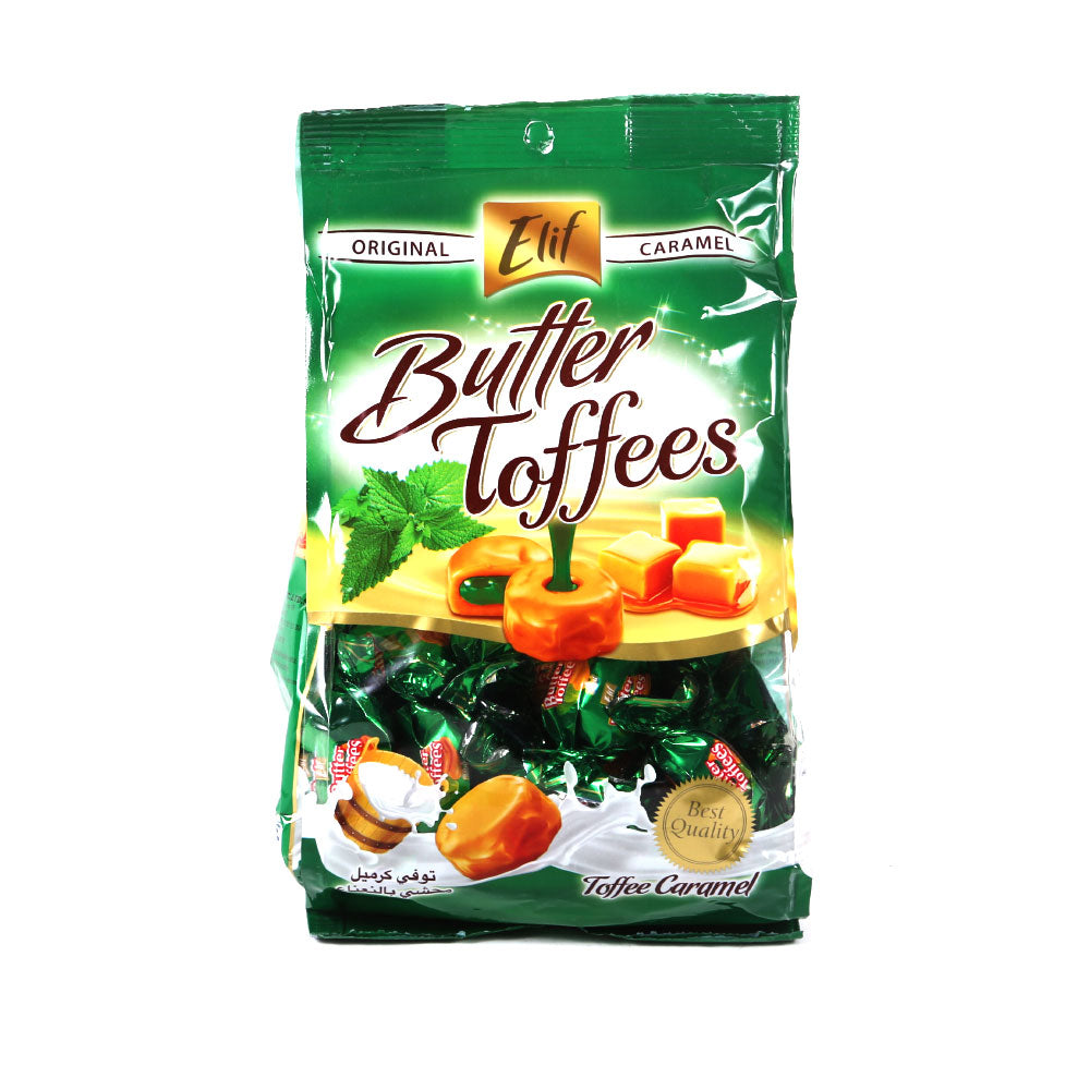 ELIF CHOCCOLATE BUTTER TOFFEES MINT POUCH 225 GM