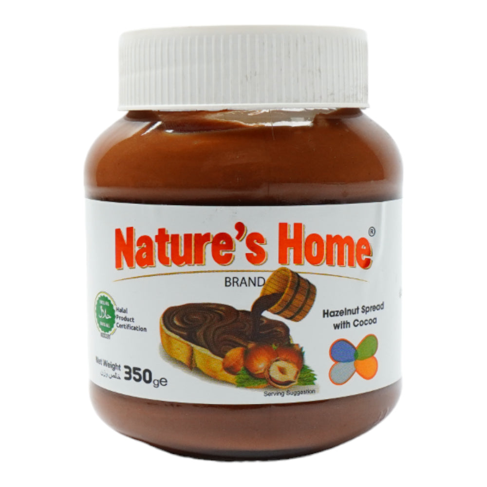 NATURES HOME SPREAD HAZELNUT WITH COCOA 350 GM