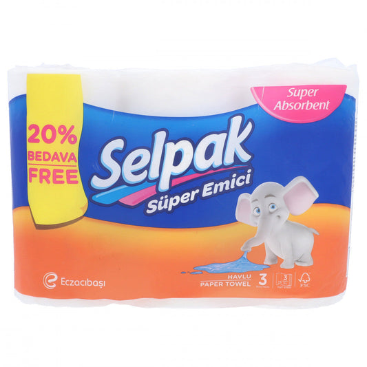 SELPAK KITCHEN ROLL 3PCS PACK