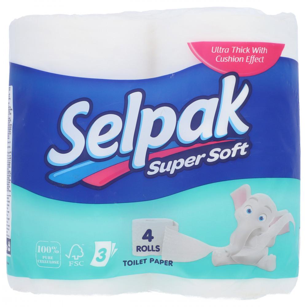 SELPAK TOILET ROLL SUPER SOFT 4PC PACK