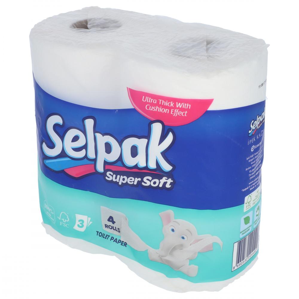 SELPAK TOILET ROLL SUPER SOFT 4PC PACK