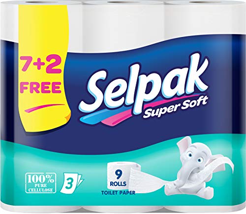 SELPAK TOILET ROLL SUPER SOFT 9PC PACK