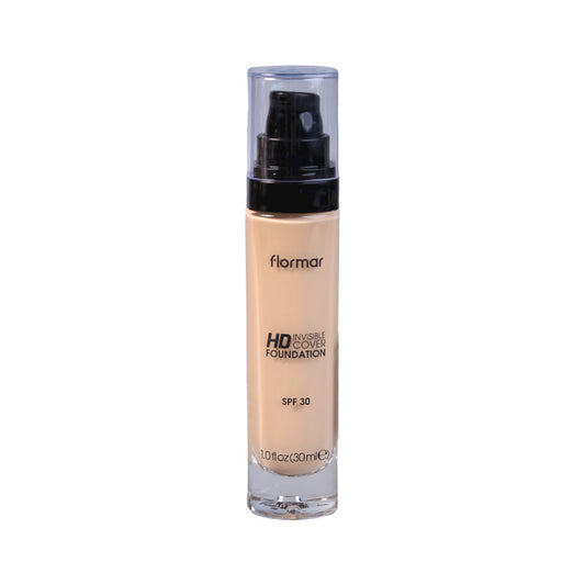 FLORMAR INVISIBLE COVER HD FOUNDATION SOFT BEIGE PC
