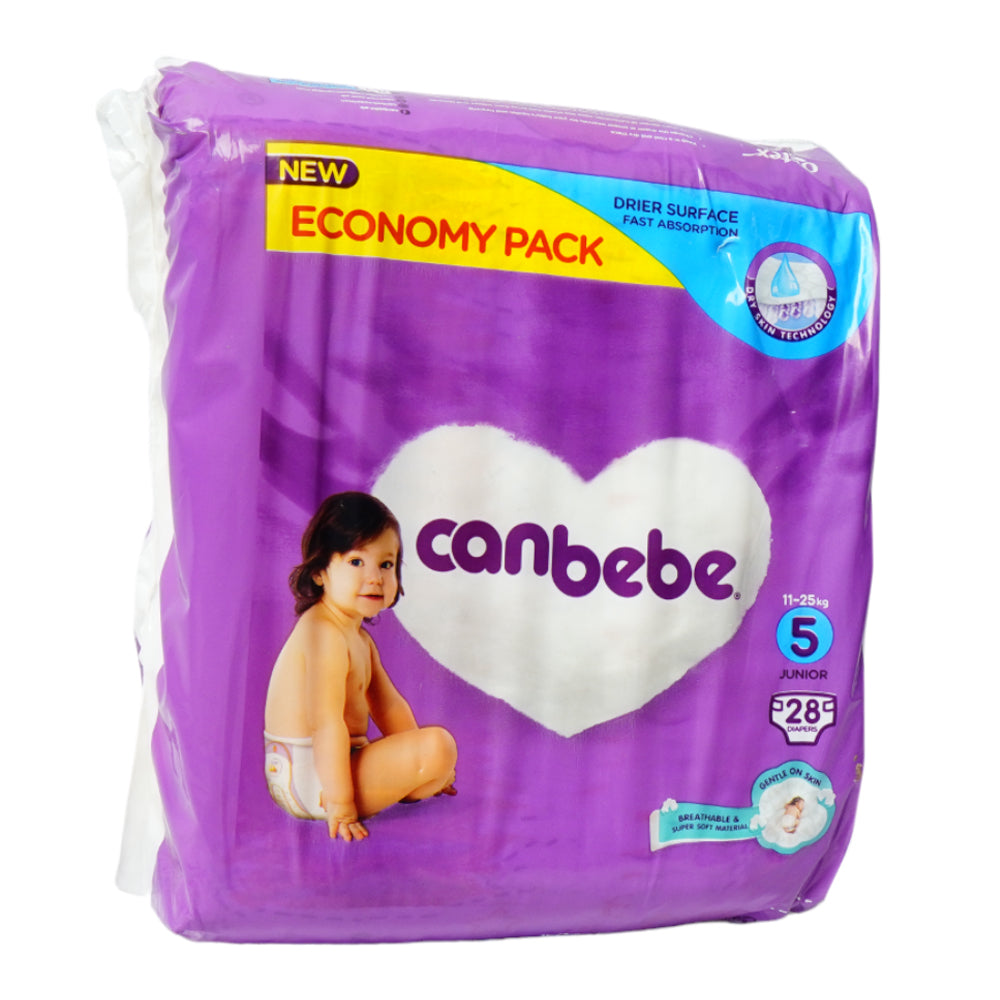 CANBEBE DIAPER COMFORT DRY JUNIOR NO5 28PCS 11-25KG