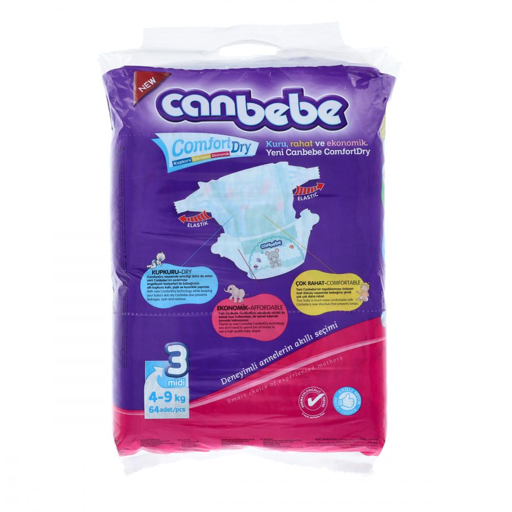 CANBEBE DIAPER NEW JUMBO MIDI NO3 60PCS 9-4KG