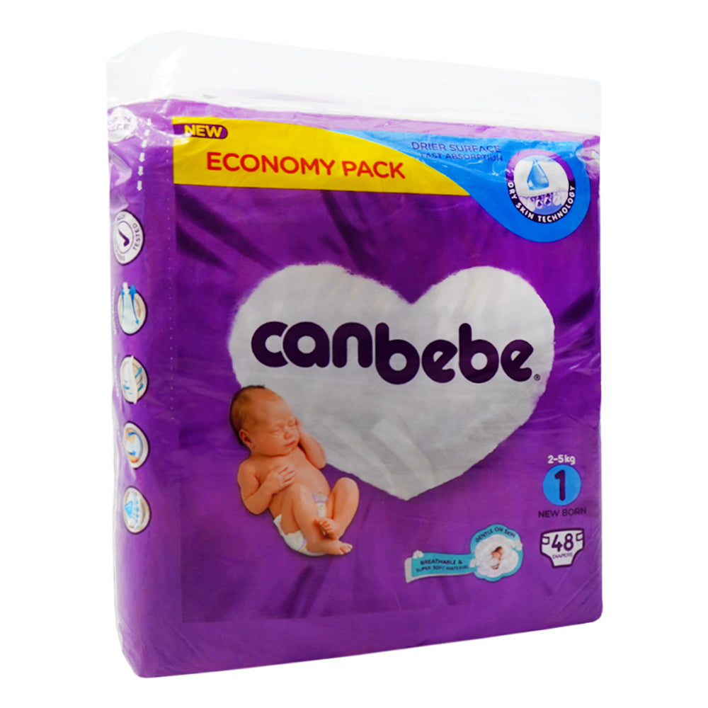 CANBEBE DIAPER NEW BORN 1 48PCS 2-5 KG