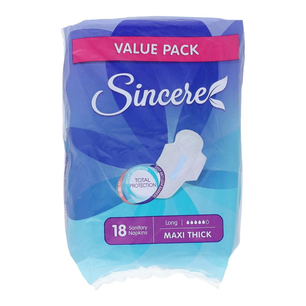 SINCERE PAD MAXI THICK LONG VALUE PACK 18 PCS