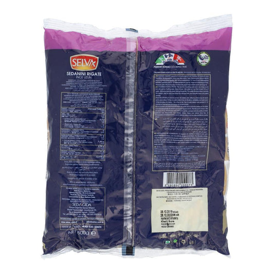 SELVA PASTA SEDANINI RIGATE NO 34 500 GM