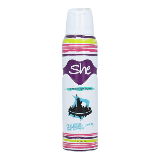 SHE DEODORANT NEW YORK 150 ML BASIC