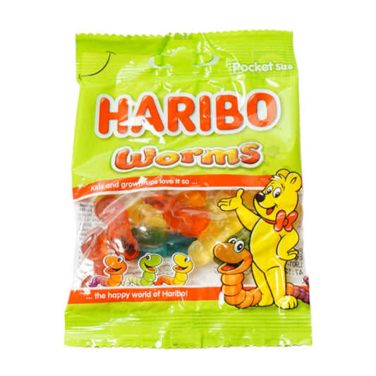 HARIBO WORMS JELLY 30 GM