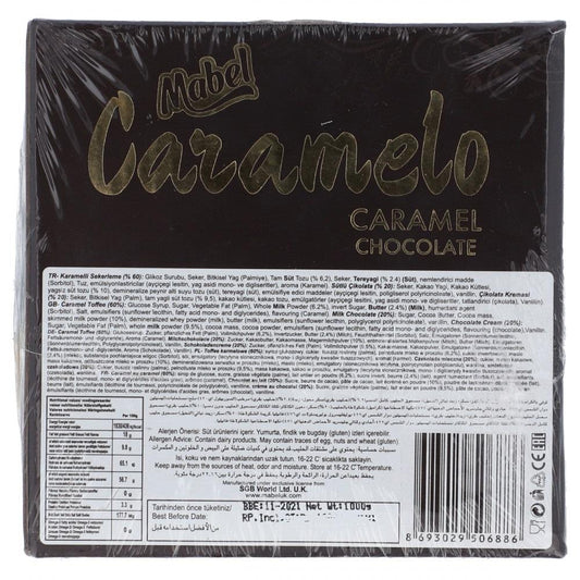 MABEL CARAMELO PREMIUM CARAMEL CHOCOLATE BOX 100PCS 1000GM