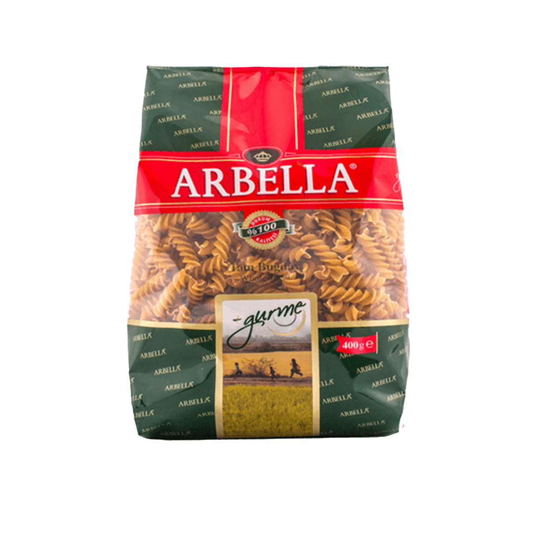 ARBELLA PASTA WHOLE WHEAT FUSILLI 400 GM