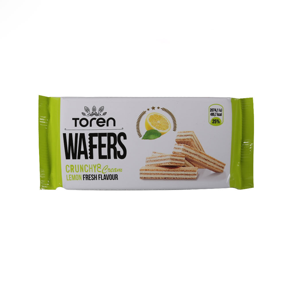 TOREN WAFERS CRUNCHY & CREAM LEMON 55 GM