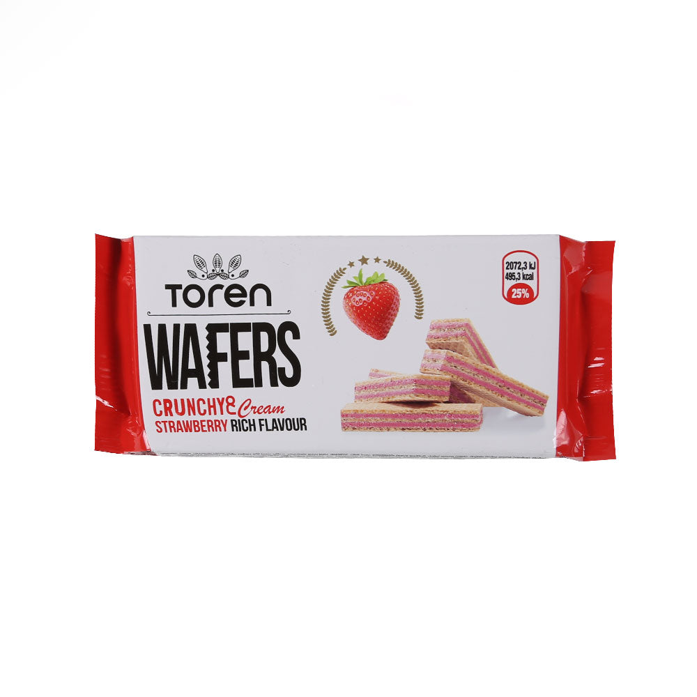 TOREN WAFERS CRUNCHY & CREAM STRAWBERRY 55 GM