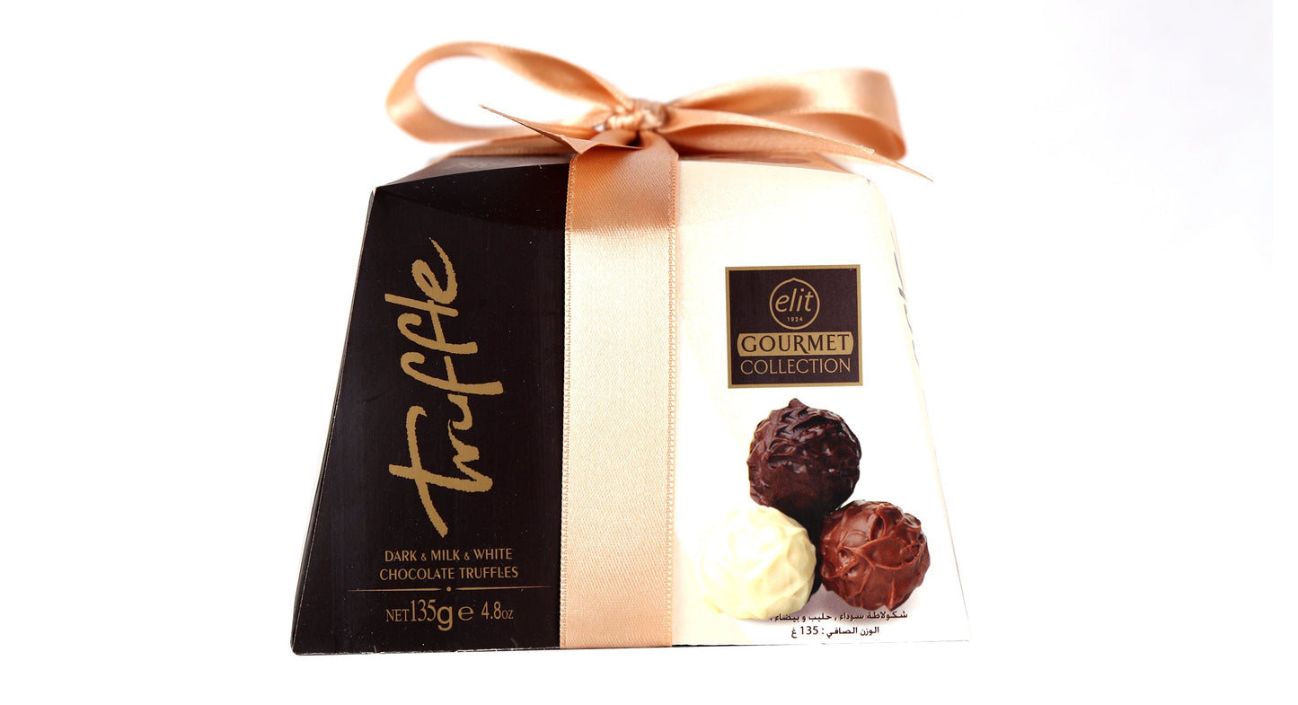 ELIT TRUFFLE CHOCOLATE DARK MILK & WHITE CHOCOLATE  135 GM