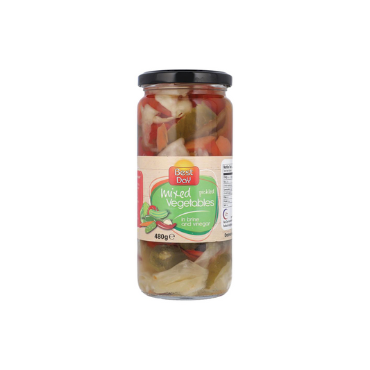 BEST DAY PICKLE JALAPENO PEPPERS RED SLICED 480 GM