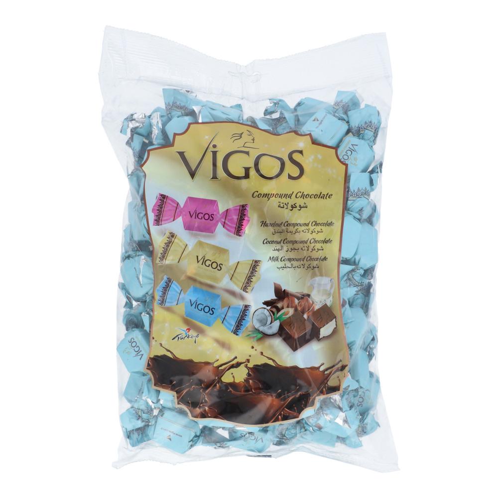 VIGOS CHOCOLATE CANDY COCONUT PACK 1000 GM