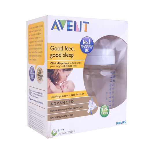 PHILIPS AVENT BABY FEEDING BOTTLE ANTI COLIC 2PC 260 ML 663/