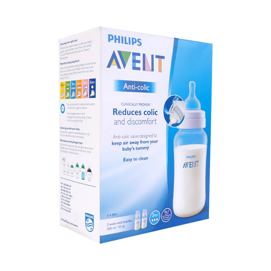 PHILIPS AVENT BABY FEEDING BOTTLE ANTI-COLIC 330 ML 2PC 1704