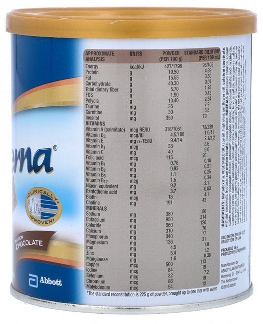 GLUCERNA MILK POWDER CHOCOLATE FLAVOR 400 GM BASIC