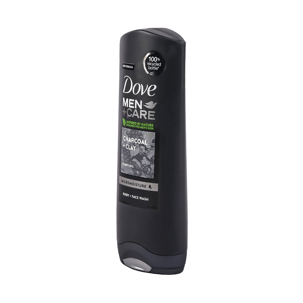 DOVE MEN CARE BODY AND FACE WASH CHARCOAL CLAY 250 ML