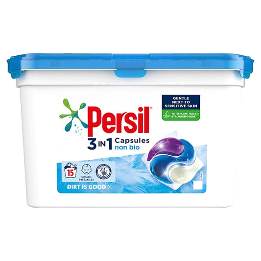 PERSIL WASHING CAPSULES NON BIO 3IN1 15 WASH 405 GM