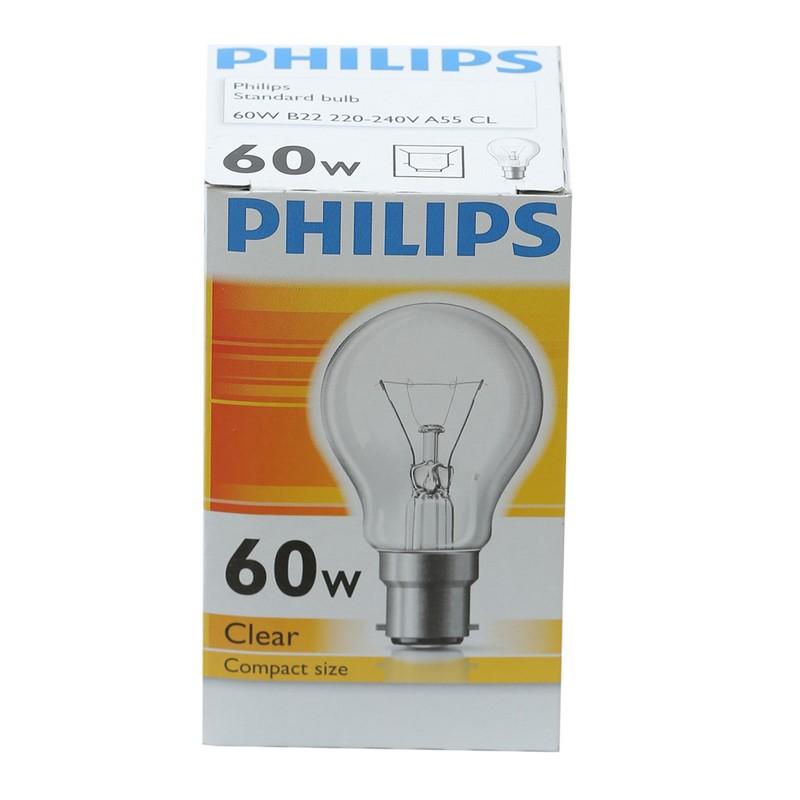 PHILIPS CLEAR BULB 60W B22.BC