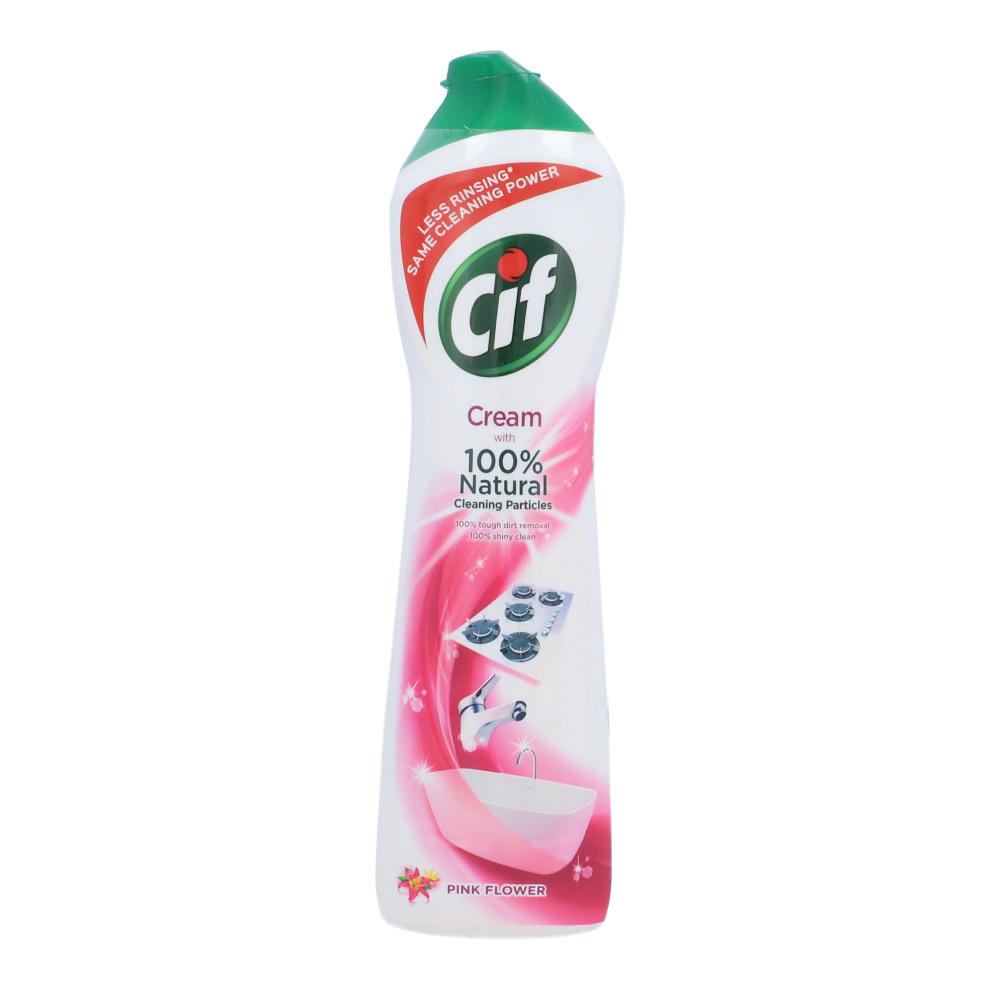 CIF CLEANER CREAM WITH MICRO CRYSTALS PINK FLOWER 500 ML