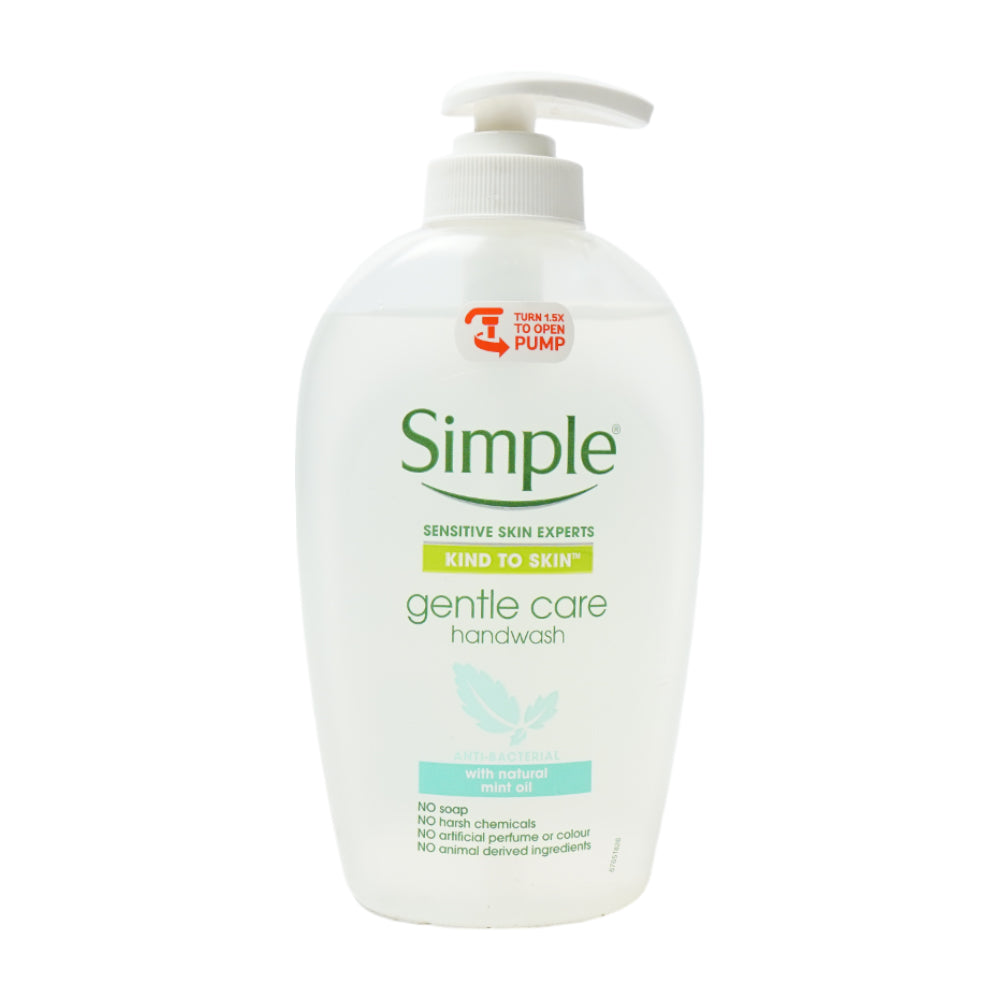 SIMPLE HANDWASH GENTLE CARE WITH NATURAL MINT OIL 250 ML