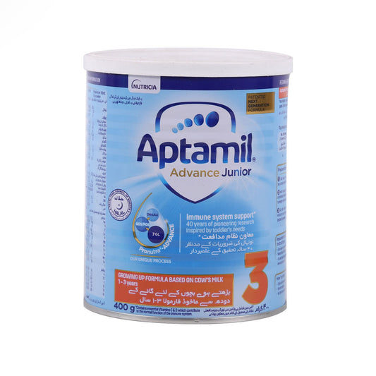 APTAMIL ADVANCE JUNIOR MILK POWDER STAGE 3 TIN 400 GM