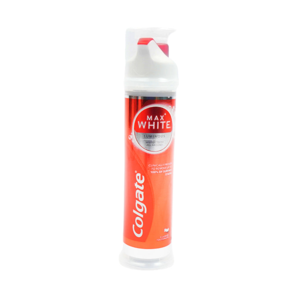 COLGATE TOOTHPASTE PUMP MAX WHITE LUMINOUS MINT 100 ML