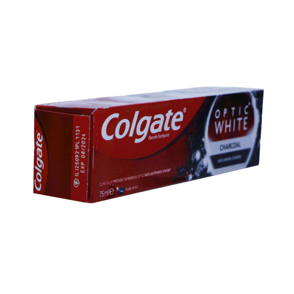 COLGATE TOOTH PASTE OPTIC WHITE CHARCOAL 75 ML