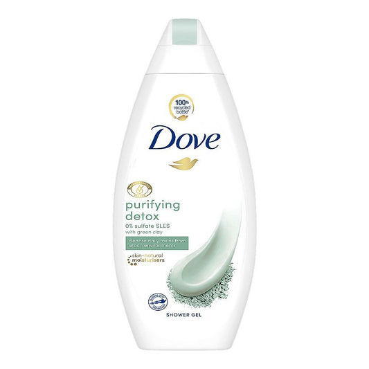 DOVE SHOWER GEL PURIFYING DETOX GREEN CLAY 500 ML