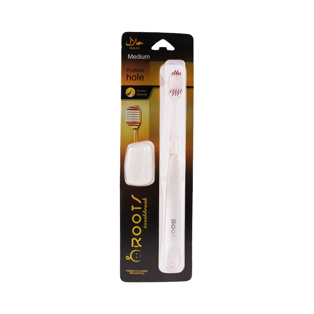 ROOTS NATURAL TOOTH BRUSH HEAD WRAPPED WITH SOFT RUBBER EP00